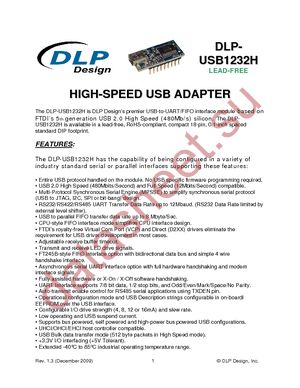 DLP-USB1232H datasheet  